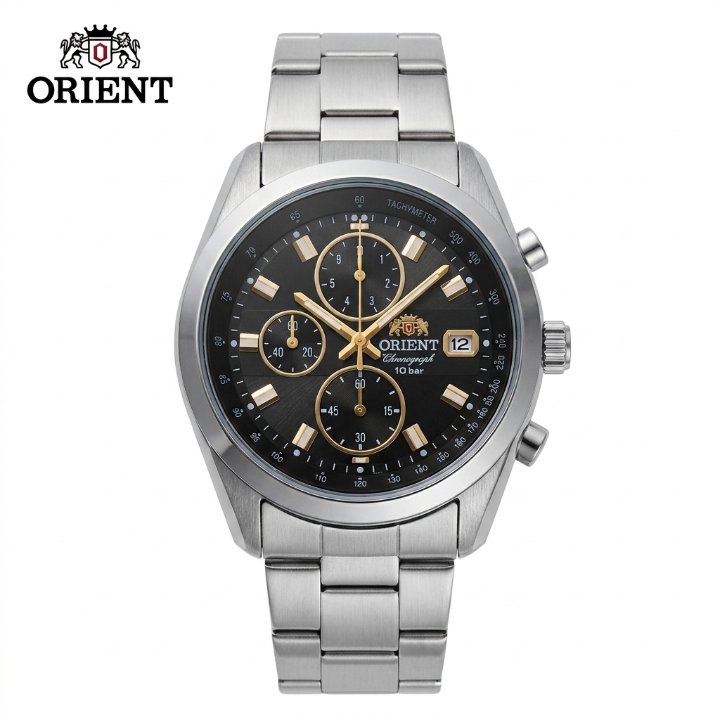 Seiko Watch Presage - オリエント メンズ スポーツ クォーツ クロノグラフ ウォッチ、タキメーター
